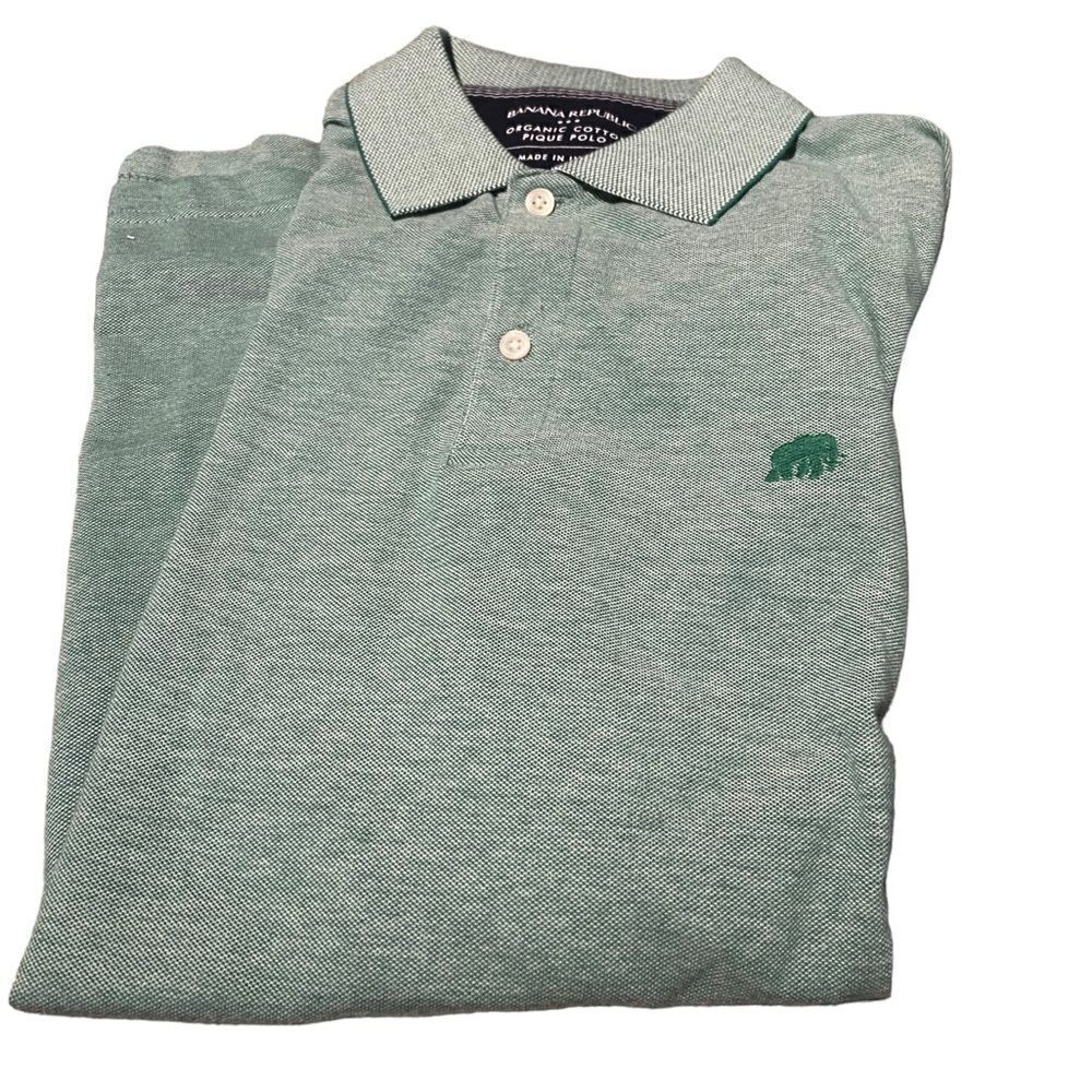 Banana republic organic cotton pique polo size medium like new condition